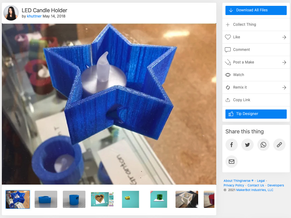 Thingiverse - Plattform für den Download von 3D-Modellen